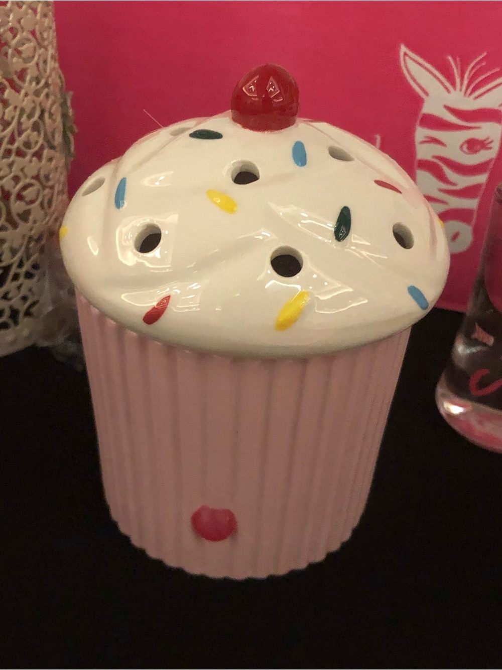 Pink Zebra Cupcake Simmering Pot wax warmer